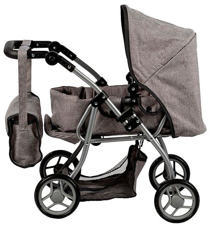 MaMaMeMo Puppenwagen - Grau