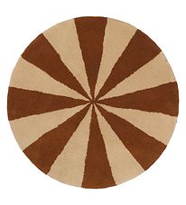 Tapis Ferm Living - 70 cm - Laine - Dark Brique/Off White Tapis Ferm Living - 70 cm - Laine - Dark Brique/Off White