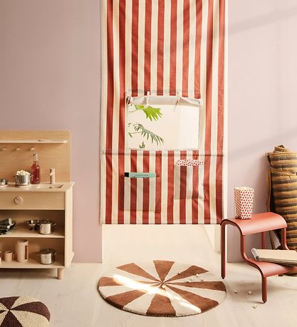 ferm Living Rug - 70 cm - Wool - Dark Brick/Off White ferm Living Rug - 70 cm - Wool - Dark Brick/Off White