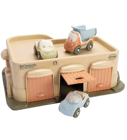 Dantoy BIO Plastic - Garage w. 3 Cars Dantoy BIO Plastic - Garage w. 3 Cars