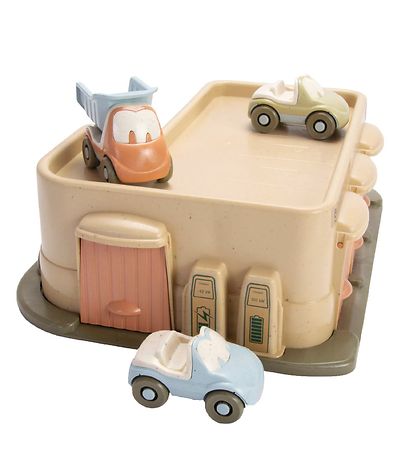Dantoy BIO Plastic - Garage w. 3 Cars Dantoy BIO Plastic - Garage w. 3 Cars