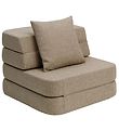 by KlipKlap Fold Sofa - 3 Fold Single - 70 cm - Sand/Sand by KlipKlap Fold Sofa - 3 Fold Single - 70 cm - Sand/Sand