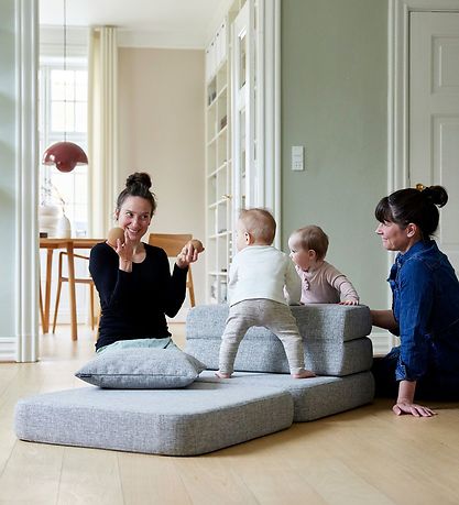 Canapé pliant by KlipKlap - 3 plis simple - 70 cm - Blue Grey/Gr Canapé pliant by KlipKlap - 3 plis simple - 70 cm - Blue Grey/Gr