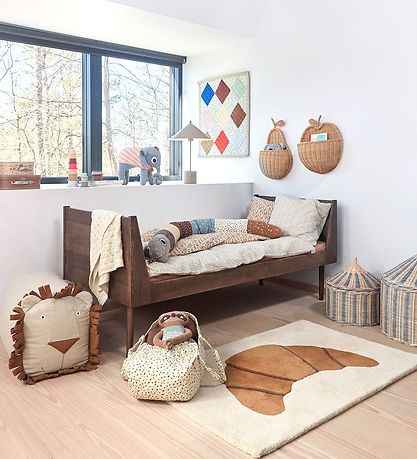OYOY Tapijt - 120x75 cm - Bruin m. Croissant