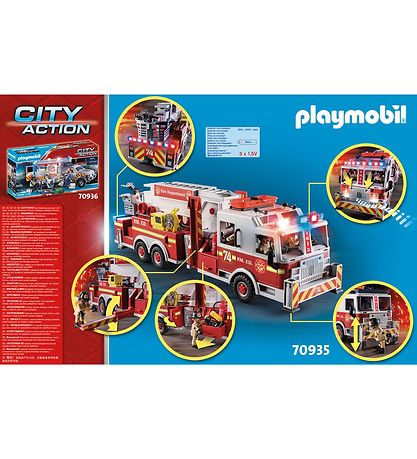 Playmobil City Action - Fire Truck: US Tower Ladder - 70935 - 11 Playmobil City Action - Fire Truck: US Tower Ladder - 70935 - 11
