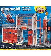 - Grand Caserne de Pompiers Playmobil City Action - 9462 - 181 P - Grand Caserne de Pompiers Playmobil City Action - 9462 - 181 P