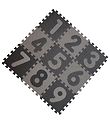 BabyDan Play Mat - 90x90 - 90x 90 - Light Grey/Dark Grey w. Numb BabyDan Play Mat - 90x90 - 90x 90 - Light Grey/Dark Grey w. Numb