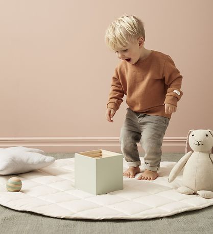 Kids Concept Spielteppich - 100 cm - Natur Weiß