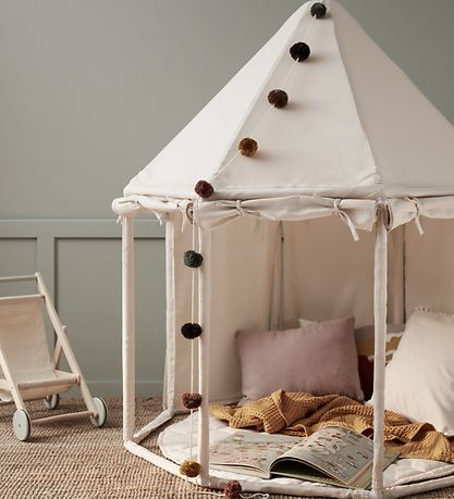 Kids Concept Leikkiteltta - Paviljonki - 122x142 cm - Luonnonval