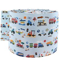 Nørgaard Madsens Bed Bumper - Light Blue w. Cars Nørgaard Madsens Bed Bumper - Light Blue w. Cars