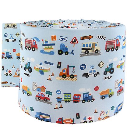 Nørgaard Madsens Bettnestchen - Hellblau m. Autos