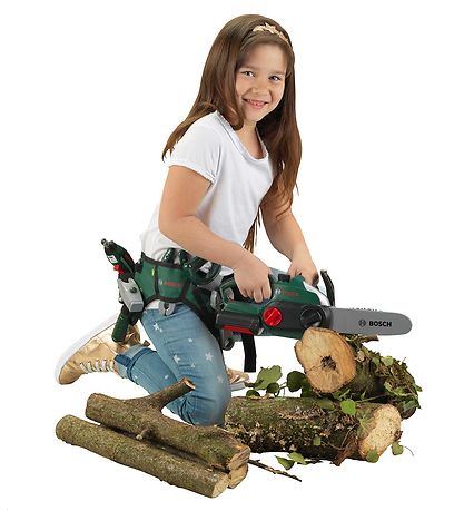 Bosch Mini Keðjusög M. Aukabúnaður - Leikfang - Grænt/Gult