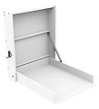 BabyDan Wandmontierter Wickeltisch - 58 x 75 x 75 cm - Weiß