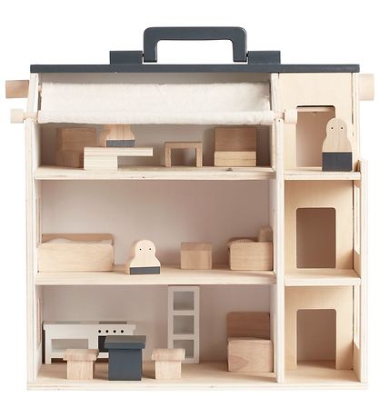 Kids Concept Nukkekoti - Puu - 34x39x19 cm - Aiden Kids Concept Nukkekoti - Puu - 34x39x19 cm - Aiden