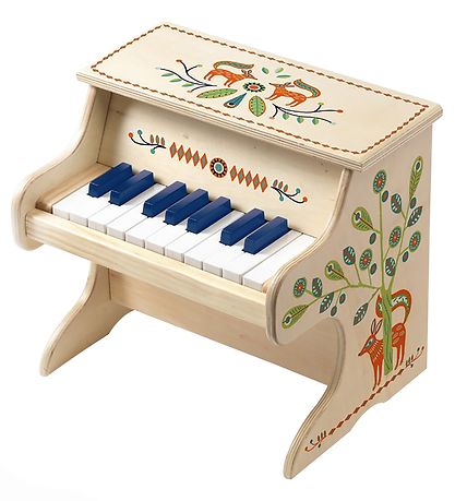 Djeco Piano w. Electronic Sound - Wood Djeco Piano w. Electronic Sound - Wood