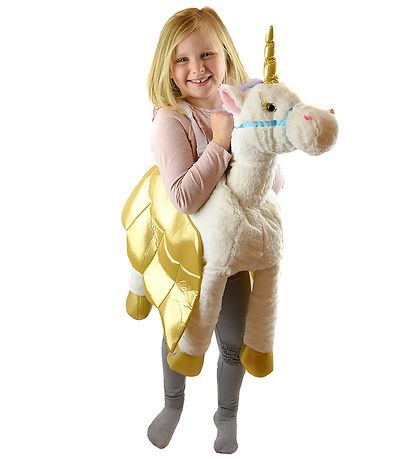 Den Goda Fen Costume - Unicorn - Ride On - White