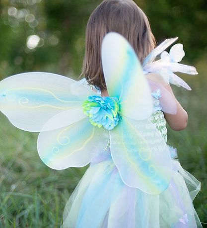 Great Pretenders Búningur - Fiðrilda álfur - Grænt/Blár