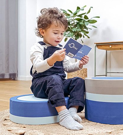Écharpe Tube bObles - Ø: 36 cm - Medium+ - Bleu