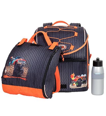 Jeva School Backpack - Intermediate - Monster Wheels