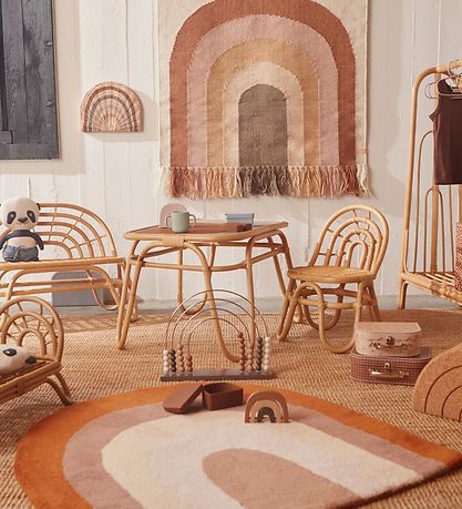 OYOY Rug - 88x90 cm - Rainbow - Choco OYOY Rug - 88x90 cm - Rainbow - Choco