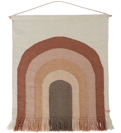 OYOY Wall Hanging - 124x100 cm - Follow The Rainbow - Choco OYOY Wall Hanging - 124x100 cm - Follow The Rainbow - Choco