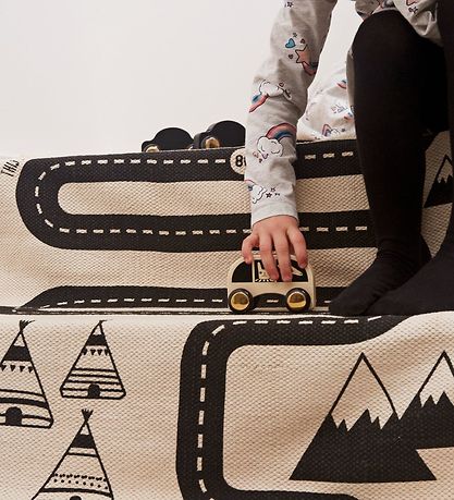 OYOY Rug - 180x70 cm - Adventure - Off-white