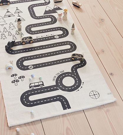 OYOY Rug - 180x70 cm - Adventure - Off-white
