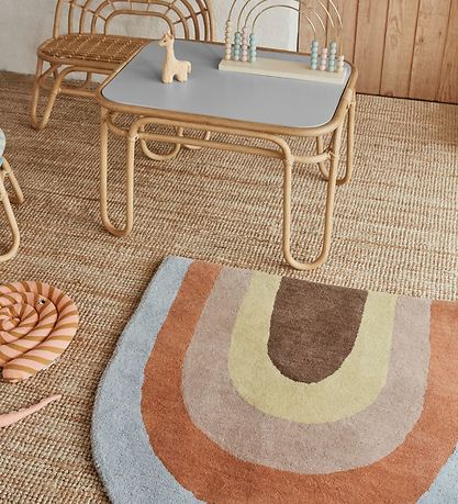 OYOY Rug - 88x90 cm - Rainbow - Multi
