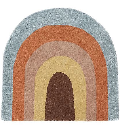 OYOY Rug - 88x90 cm - Rainbow - Multi