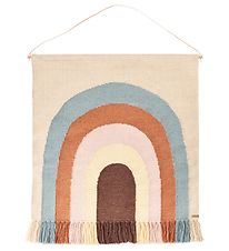 OYOY Wall Rug - 124x100 cm - Follow The Rainbow - Multi OYOY Wall Rug - 124x100 cm - Follow The Rainbow - Multi