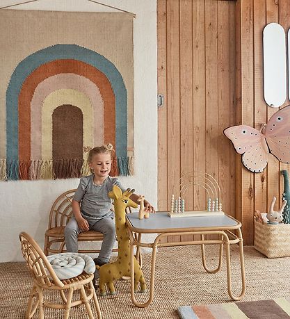 OYOY Wall Rug - 124x100 cm - Follow The Rainbow - Multi