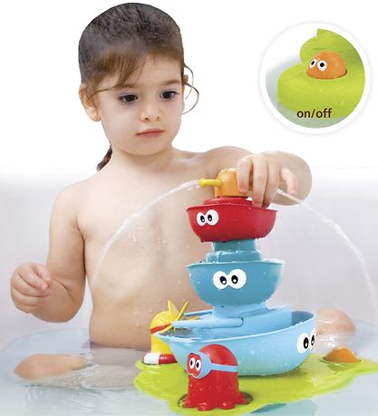 Yookidoo Bath Toys - 7 pcs - Stack 'n' Spray Fountain
