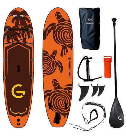 GoRunner Stand Up Paddle Board - 320x84 cm - Turtle - Orange GoRunner Stand Up Paddle Board - 320x84 cm - Turtle - Orange