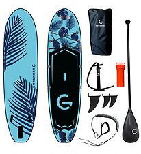 GoRunner Stand Up Paddle Board - 320x84 cm - Flower - Blue GoRunner Stand Up Paddle Board - 320x84 cm - Flower - Blue