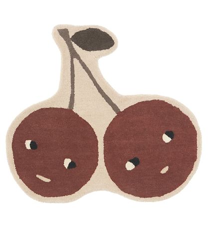 OYOY Gólfteppi - 86x76 cm - Cherry - Múskat