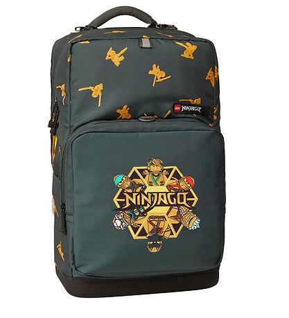 LEGO® Ninjago School Backpack w. Gymsack - Golden Team - Grey