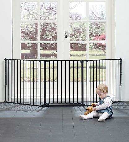 BabyDan Skyddsgaller - Flex L - 146-223 cm - Svart