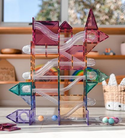 Connetix Magnet Set - 106 Parts - Pastel Ball Run