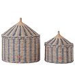 OYOY Storage Baskets - 2-Pack - 50x41/36x36 cm - Circus - Blue