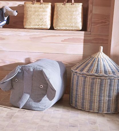 OYOY Storage Baskets - 2-Pack - 50x41/36x36 cm - Circus - Blue