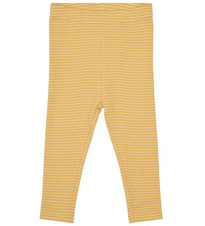 Petit by Sofie Schnoor Leggings - Lily - Yellow w. Stripes