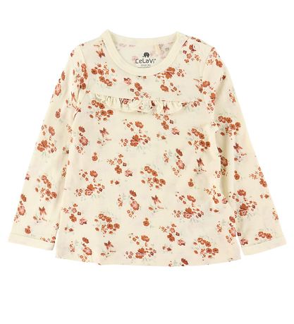 CeLaVi Pullover - Misty Rose m. Blumen