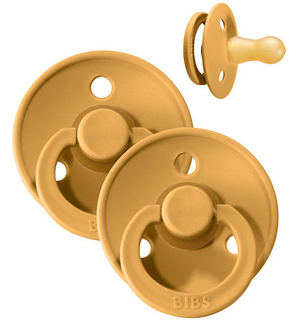 Bibs Colour Dummies - Size 2 - Natural Rubber - Mustard