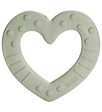 BIBS Teether - Heart - Sage