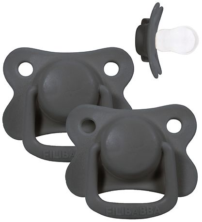 Filibabba Pacifiers - 2-Pack - 6m+ - Stone Grey Filibabba Pacifiers - 2-Pack - 6m+ - Stone Grey