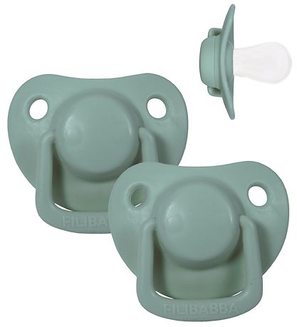 Filibabba Pacifiers - 2-Pack - 0-6 m - Moss Green Filibabba Pacifiers - 2-Pack - 0-6 m - Moss Green