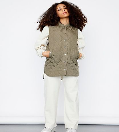 LMTD Puffer Vest - NlfBila - Dusky Green