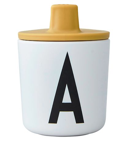 Design Letters Spout Lid - Mustard Design Letters Spout Lid - Mustard