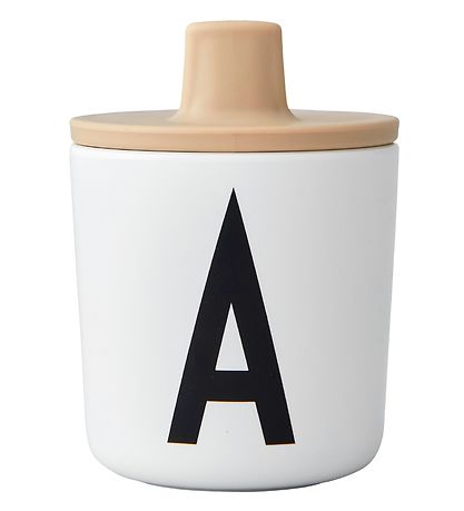 Design Letters Drinkdeksel - Beige