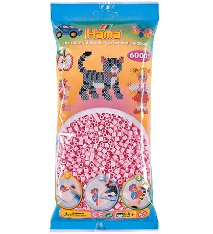 Hama Midi Beads - 6000 pcs - 95 Pastel Pink Hama Midi Beads - 6000 pcs - 95 Pastel Pink